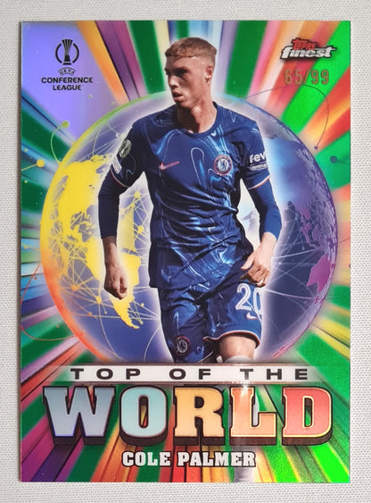 Cole Palmer - 2025 Topps Finest Top of the World Chelsea FC #TW-6 Refractor /99
