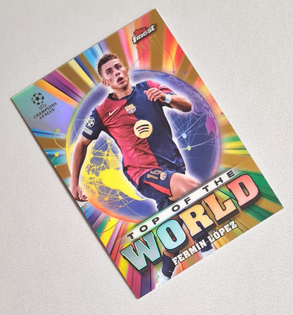 Fermin Lopez - 2025 Topps Finest Top of the World Chelsea FC #TW-6 Refractor /50