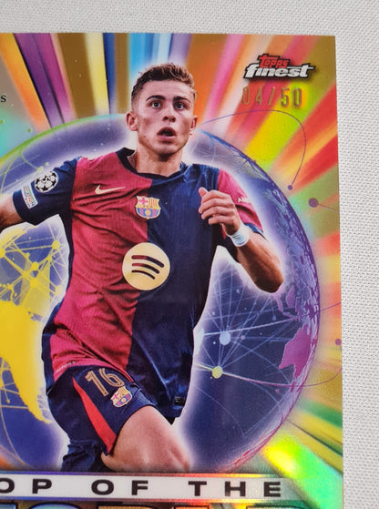 Fermin Lopez - 2025 Topps Finest Top of the World Chelsea FC #TW-6 Refractor /50