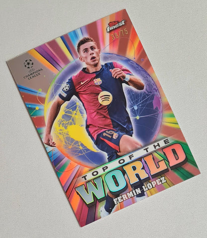 Fermin Lopez - 2025 Topps Finest Top of the World Chelsea FC #TW-6 Refractor /75