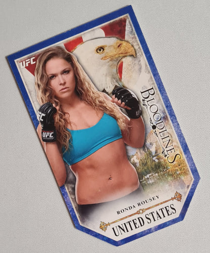 Ronda Rousey - 2014 Topps United States Bloodlines UFC Fighter Women's Bantamweight #BL-RR Die cut