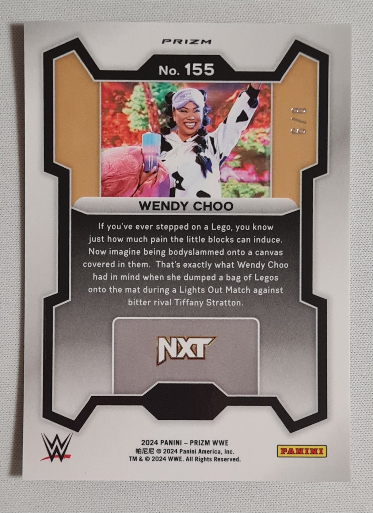 Wendy Choo - 2024 Panini Prizm WWE Wrestling NXT #155 Lucky Envelopes /8