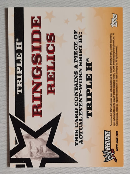 Triple H - 2006 Topps Heritage Ringside Relics