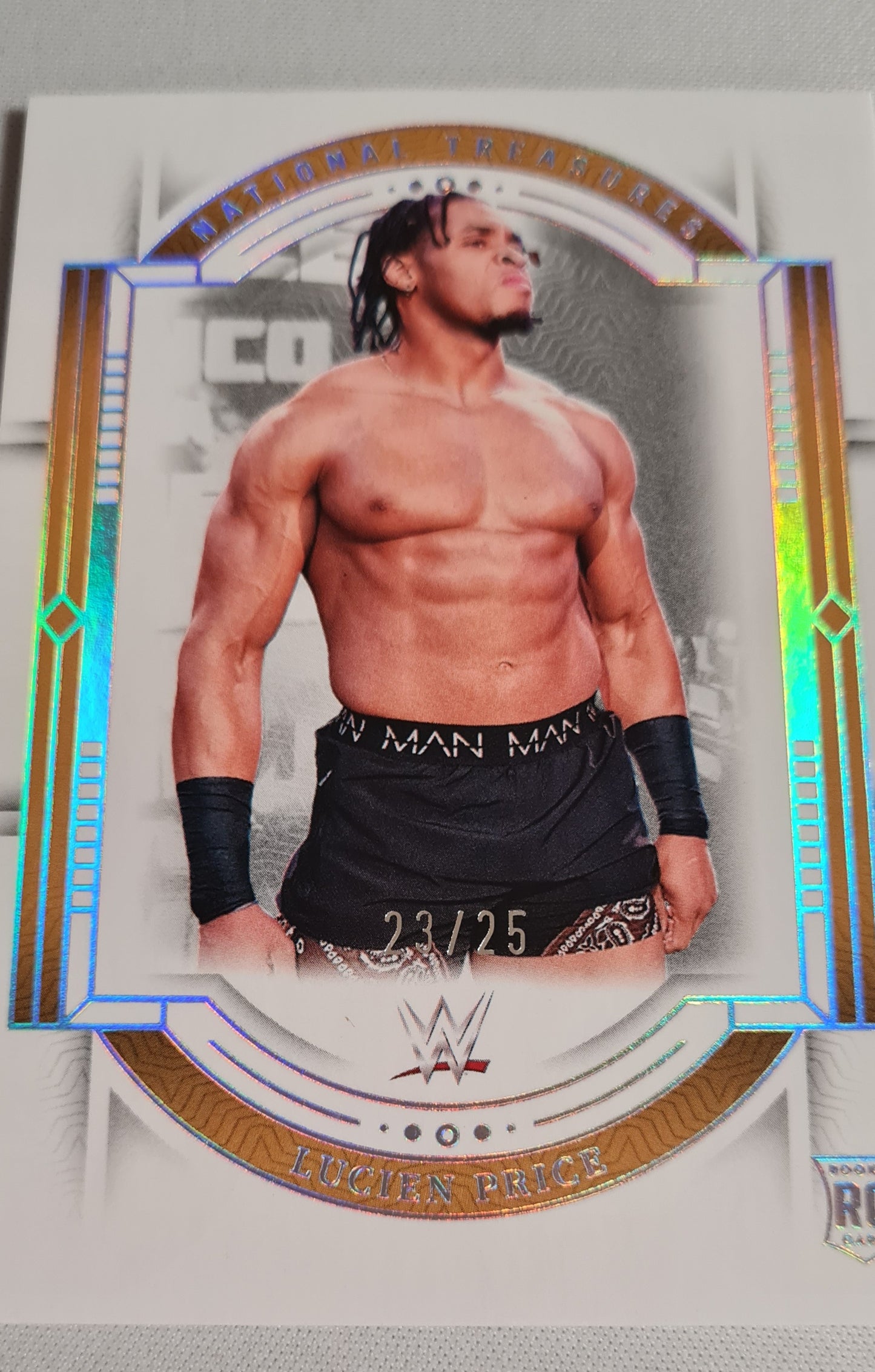 Lucien Price - 2024 Panini National Treasures WWE Wrestling NXT #28 Rookie Holo Silver /25