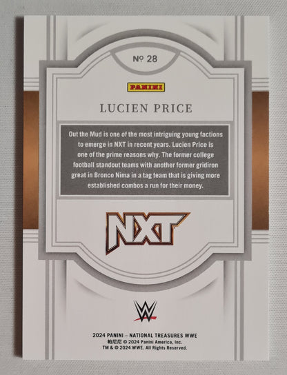 Lucien Price - 2024 Panini National Treasures WWE Wrestling NXT #28 Rookie Holo Silver /25