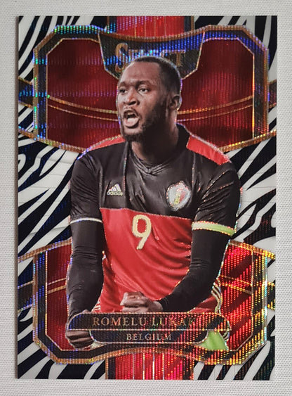Romelu Lukaku - 2017/18 Panini Select Soccer National Team Belgium #48 Zebra Prizm /25 SSP