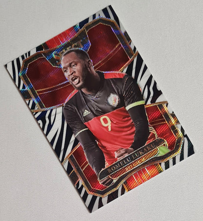 Romelu Lukaku - 2017/18 Panini Select Soccer National Team Belgium #48 Zebra Prizm /25 SSP