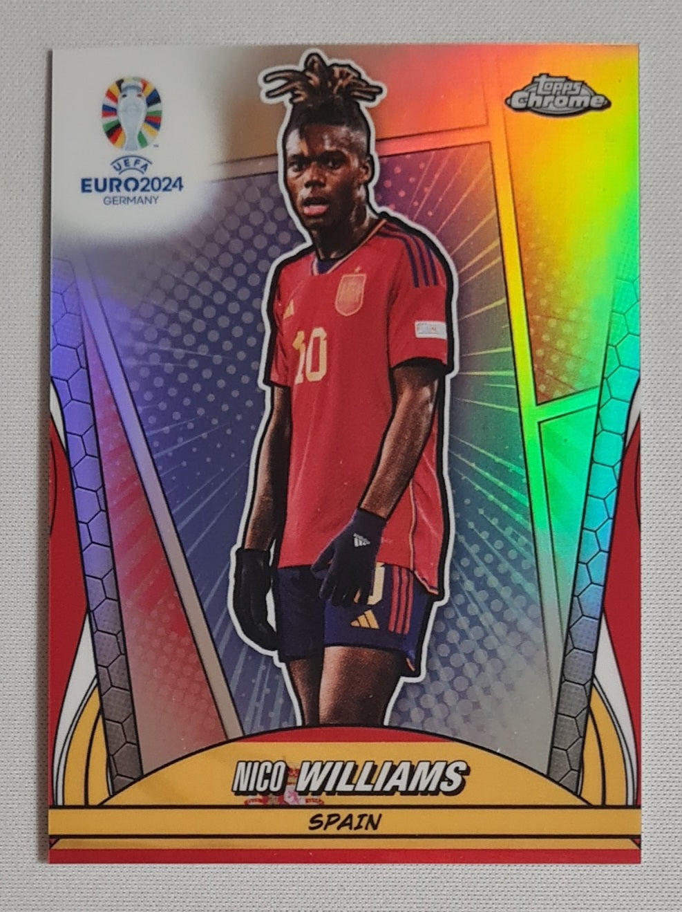 Nico Williams - 2024 Topps Chrome UEFA Euro 2024 National Team Spain #105 Hero Variation