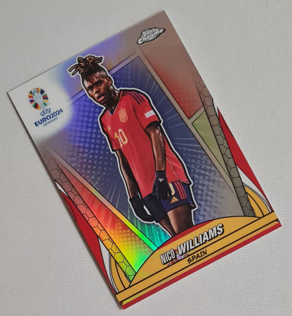 Nico Williams - 2024 Topps Chrome UEFA Euro 2024 National Team Spain #105 Hero Variation