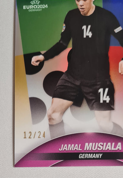 Jamal Musiala - 2024 Topps Chrome UEFA Euro 2024 National Team Germany #14 Styleguide Refractor /24