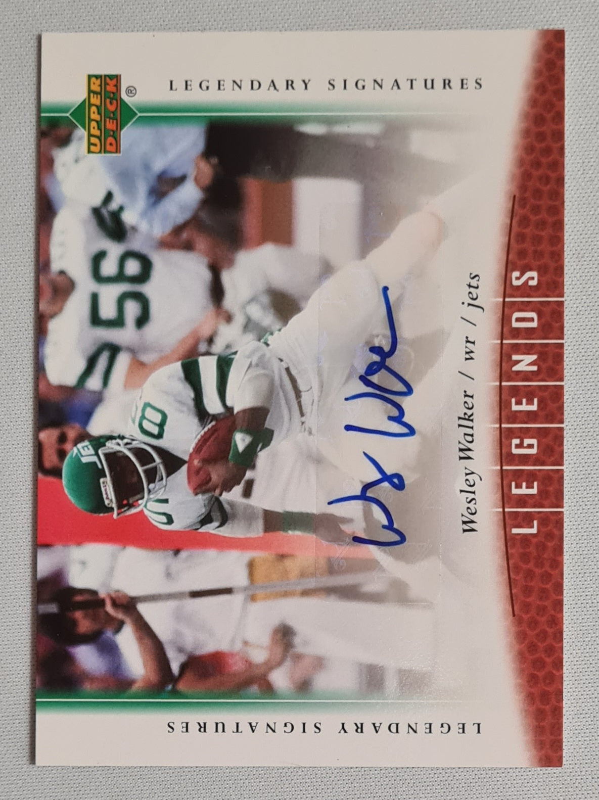 Wesley Walker - 2006 Upper Deck Legends NFL Football NY Jets #33 /Auto
