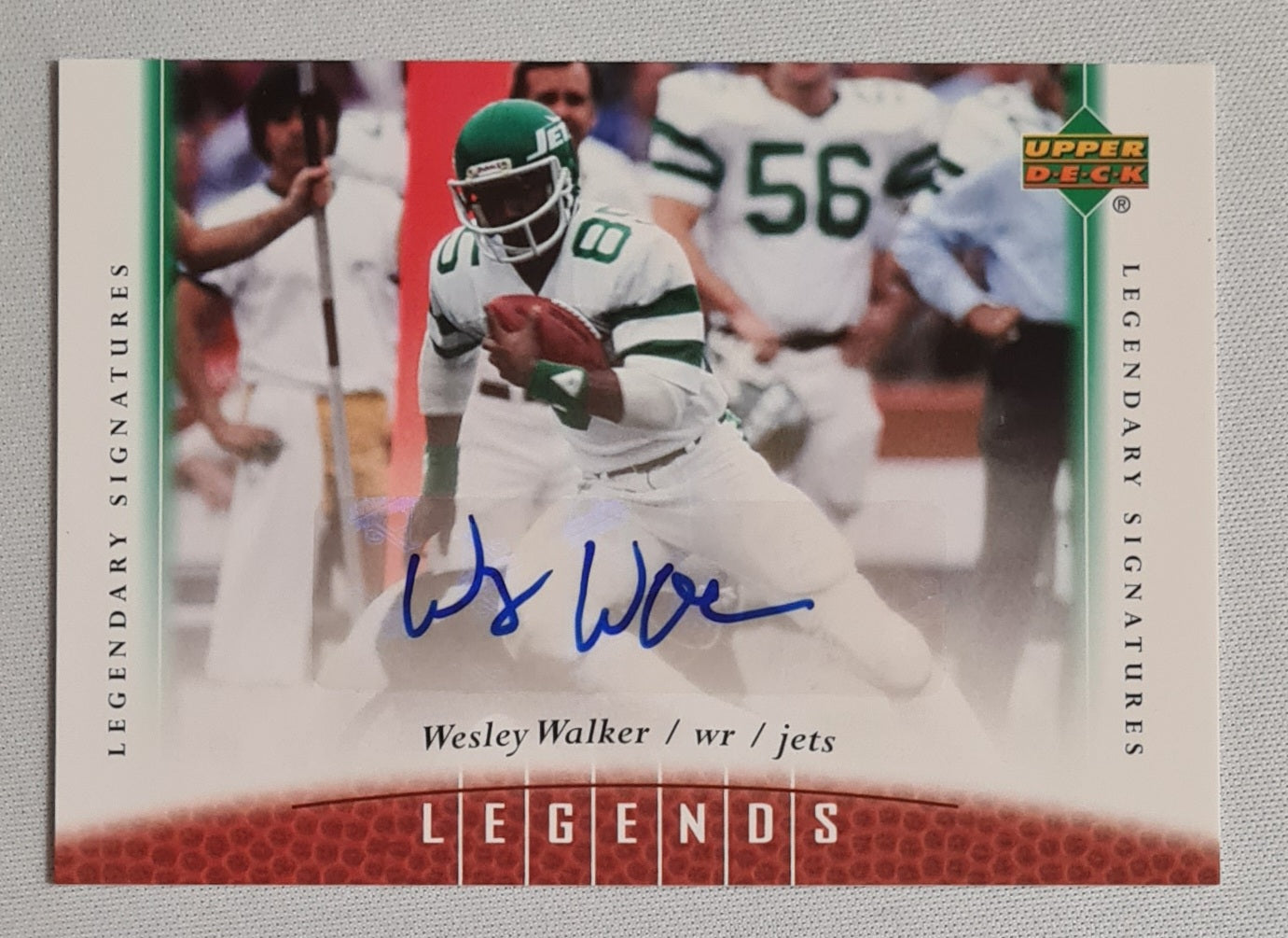 Wesley Walker - 2006 Upper Deck Legends NFL Football NY Jets #33 /Auto