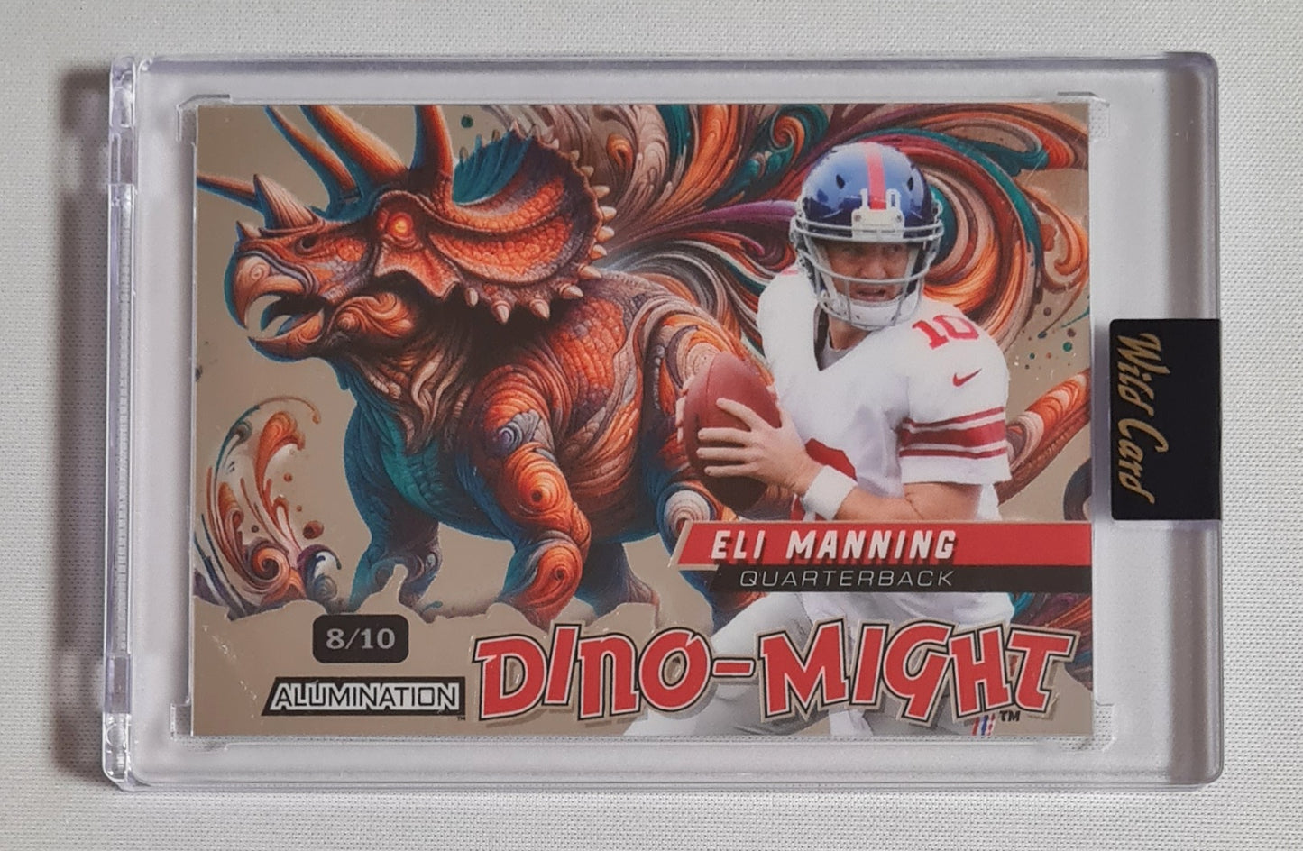 Eli Manning - 2024 Wild Card Dino Might NFL Football #DMTRI1-EM 8 of 10 Set