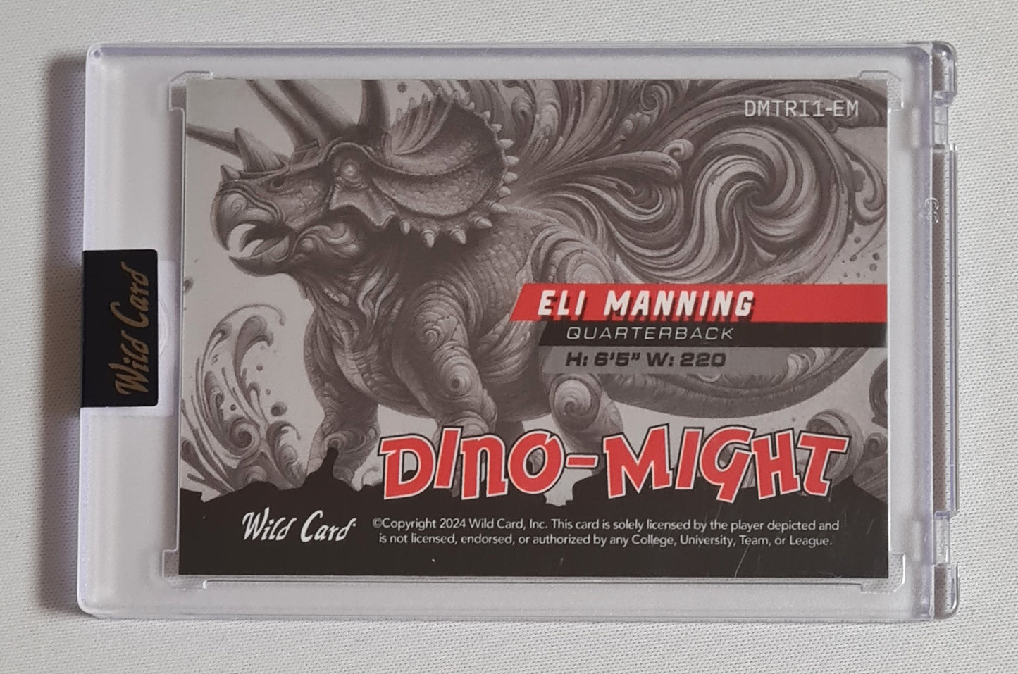 Eli Manning - 2024 Wild Card Dino Might NFL Football #DMTRI1-EM 8 of 10 Set