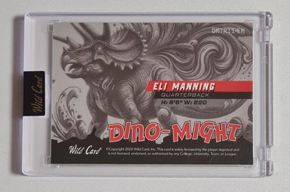 Eli Manning - 2024 Wild Card Dino Might NFL Football #DMTRI1-EM 8 of 10 Set