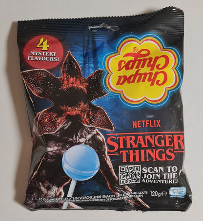 Stranger Things - 2016 Netflix Original Series Promo Card + Chupa Chups Lollipop candy bag - Combo Deal