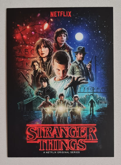 Stranger Things - 2016 Netflix Original Series Promo Card + Chupa Chups Lollipop candy bag - Combo Deal