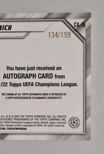 Joshua Kimmich - 2022 Topps Chrome FC Bayern Munchen #CA-JK /199 /Auto