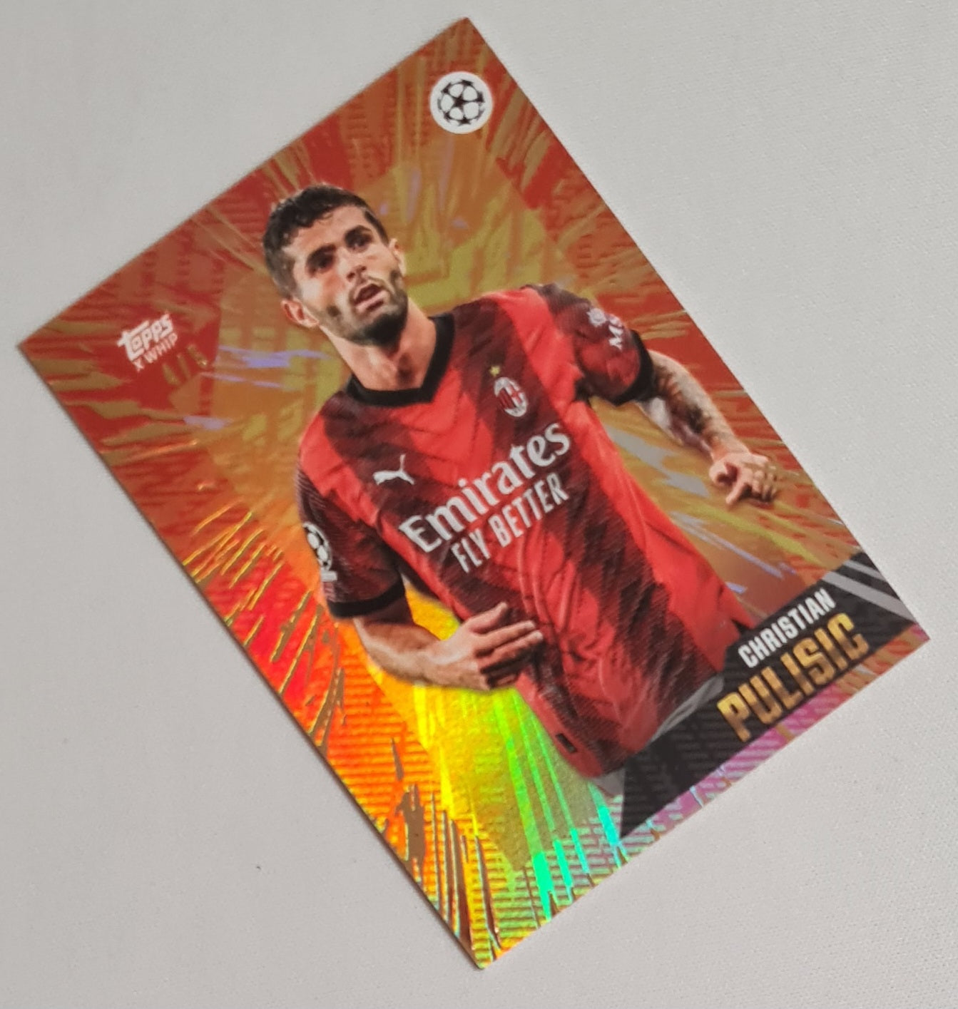Christian Pulisic - 2023 Topps X Whip AC MIlan (CL) /5 Rare!