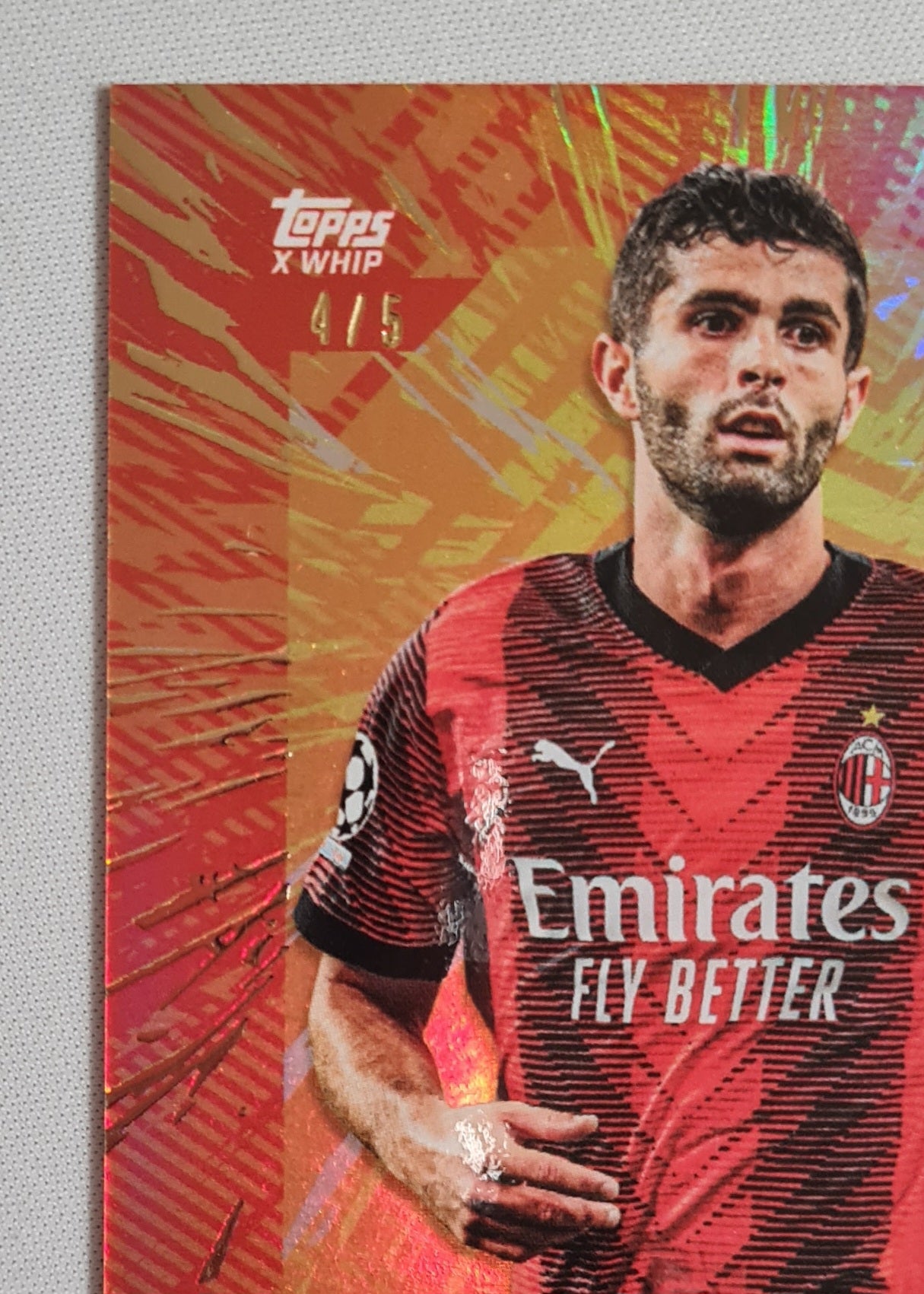 Christian Pulisic - 2023 Topps X Whip AC MIlan (CL) /5 Rare!