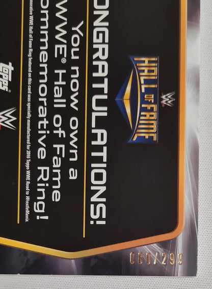 Shawn Michaels - 2016 Topps WWE Wrestling Hall of Fame Commemorative Ring! /299