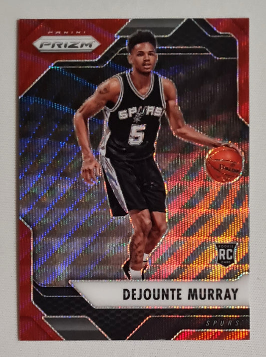 Dejounte Murray - 2016/17 Panini Prizm Basketball NBA San Antonio Spurs (RC) #236 Ruby Wave Prizm