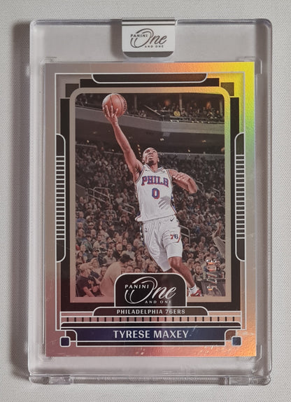 Tyrese Maxey - 2024/25 Panini One and one Basketball Philadelphia 76ers #18 Refractor