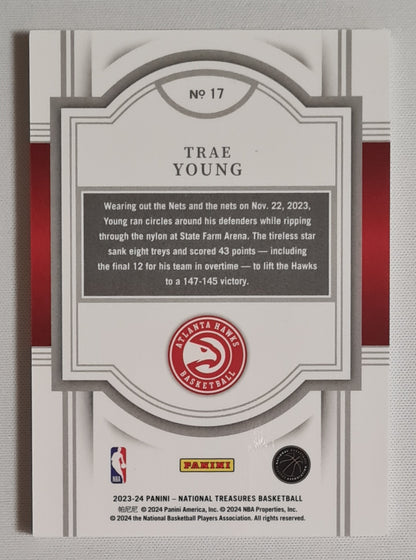 Trae Young - 2023/24 Panini National Treasures Basketball NBA Atlanta Hawks #17 /33