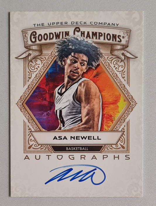 Asa Newell - 2025 Upper Deck Goodwin Champions Basketball #A-AN / on card Auto