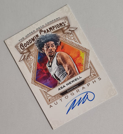 Asa Newell - 2025 Upper Deck Goodwin Champions Basketball #A-AN / on card Auto