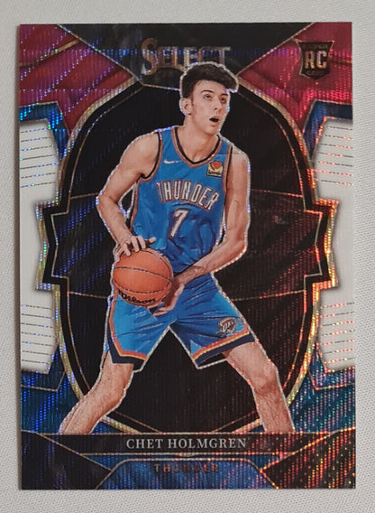 Chet Holmgren - 2022/23 Panini Select Basketball NBA Oklahoma Thunder #83 Concourse Red/White/Blue