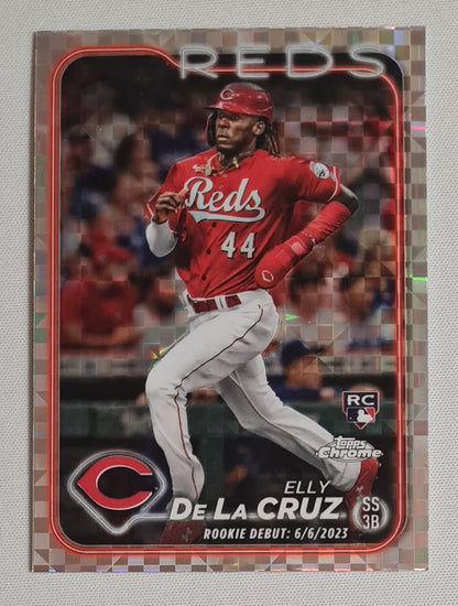 Elly De La Cruz - 2024 Topps Chrome Baseball Cincinnati Reds (RC) #USC150 X-Fractor