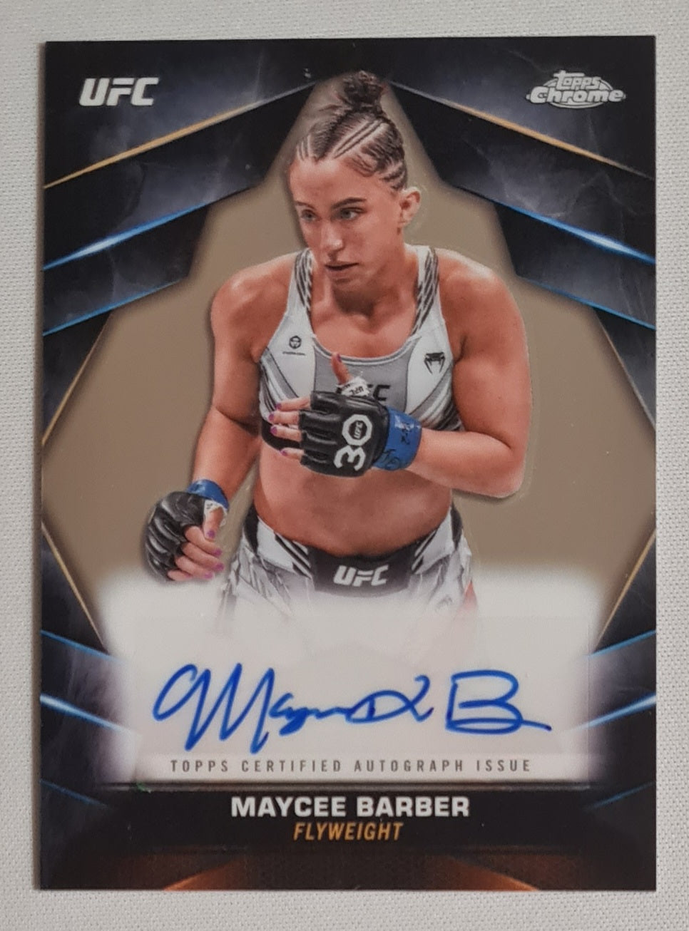 Maycee Barber - 2024 Topps Chrome UFA Fighter Flyweight #CVA-MBA /Autograph