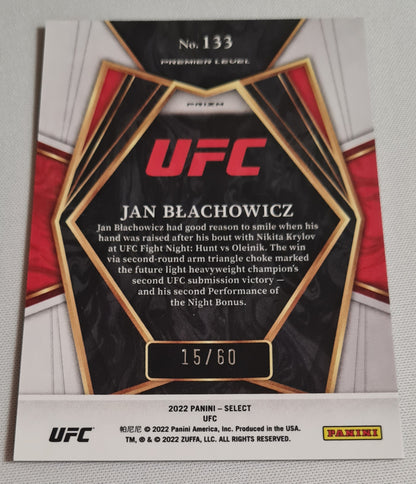 Jan Blachowicz - 2022 Panini Select UFC Fighter Light Heavyweight #133 Purple Prizm /60