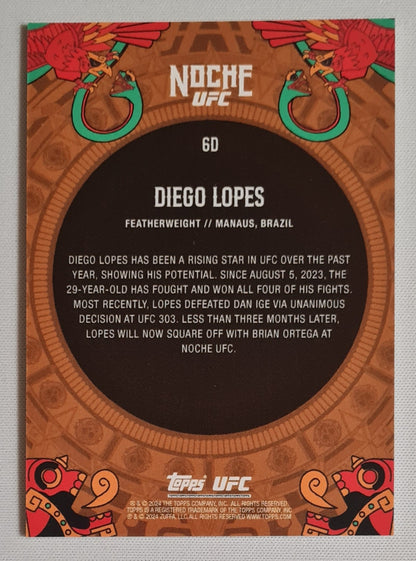 Diego Lopes - 2024 Topps Noche UFC Fighter Featherweight #60
