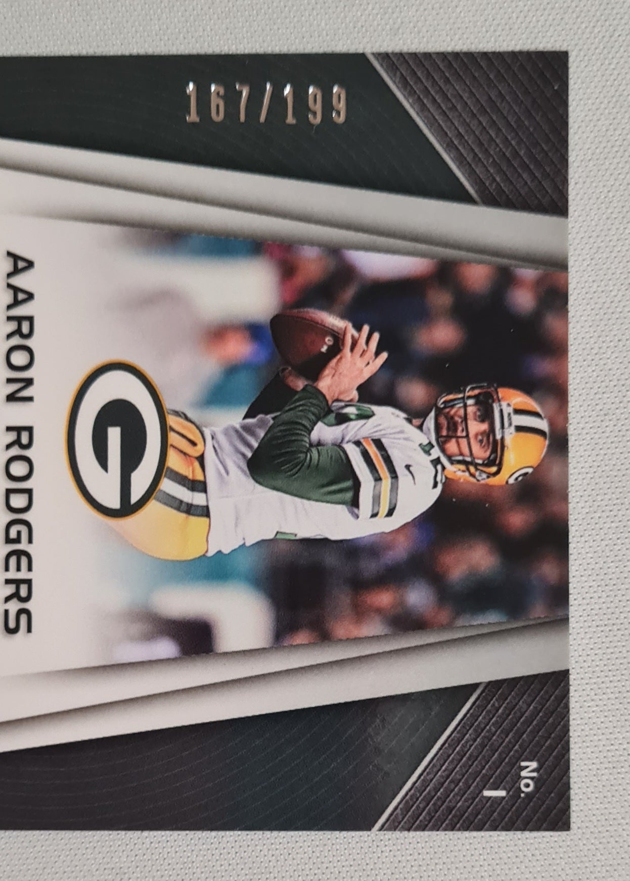 Aaron Rodgers - 2017 Panini Prizm Football NFL Greenbay Packers #1 Light Blue Prizm /199