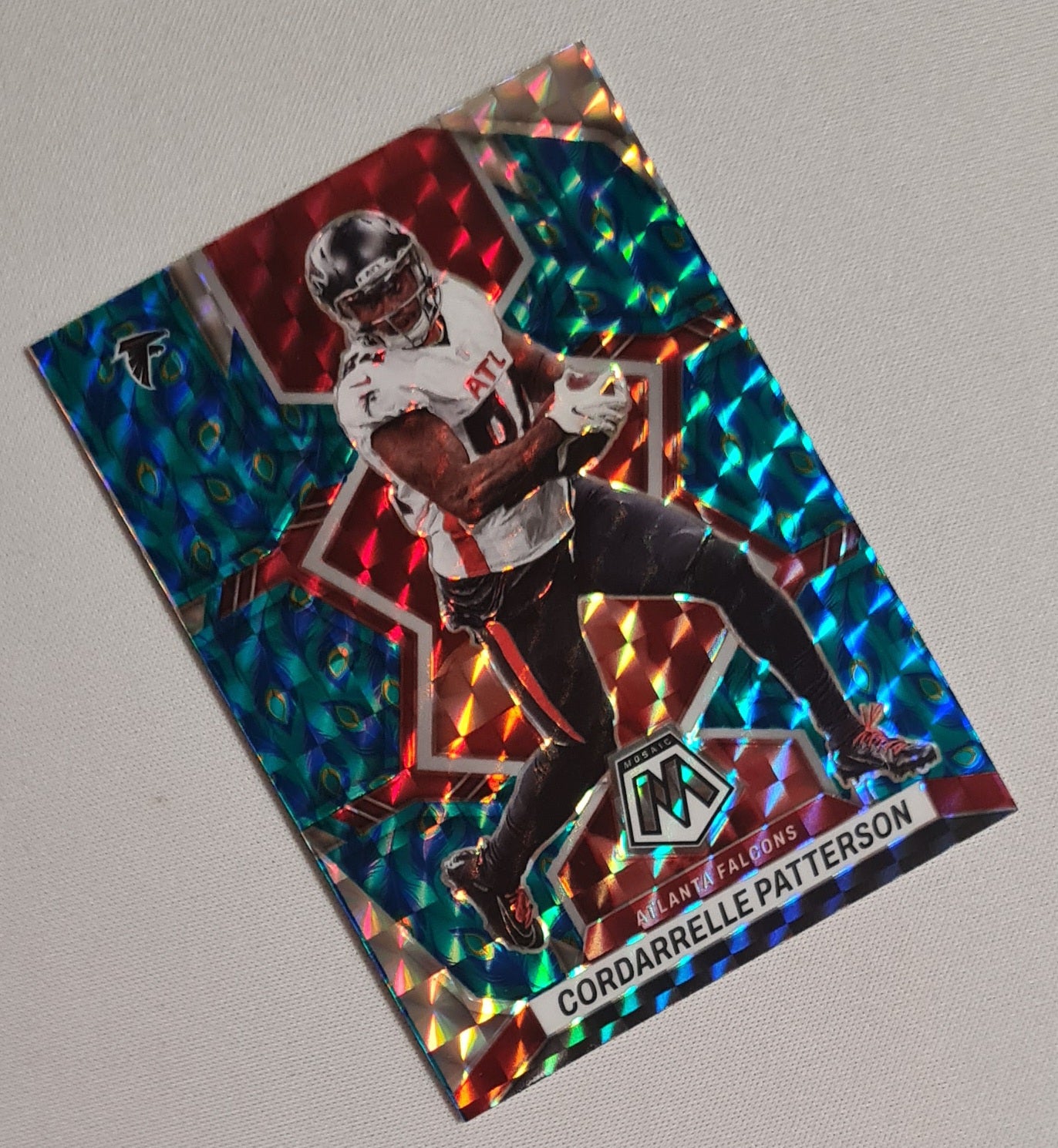 Cordarrelle Patterson - 2022 Panini Mosaic Football NFL Atlanta Falcons #8 Peacock - Rare!