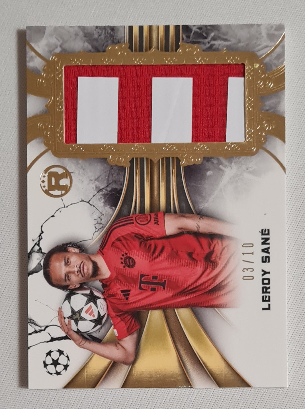 Leroy Sane - 2025 Topps Reverence UEFA Club Competitions FC Bayern Munchen (CL) #RR-LS /Relic Card  /10