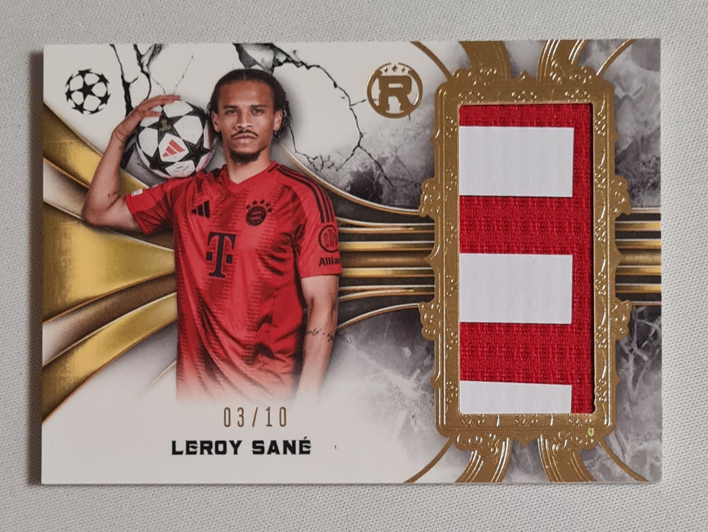 Leroy Sane - 2025 Topps Reverence UEFA Club Competitions FC Bayern Munchen (CL) #RR-LS /Relic Card  /10