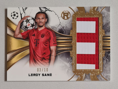 Leroy Sane - 2025 Topps Reverence UEFA Club Competitions FC Bayern Munchen (CL) #RR-LS /Relic Card  /10