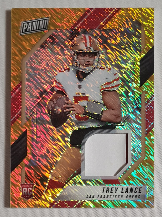 Trey Lance - 2021 Panini VIP NFL Football San Francisco 49ers (RC) #RC9 VIP Gold /Patch /10 - RARE!