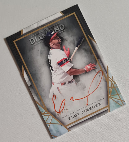 Eloy Jimenez - 2022 Topps Diamond Icons Baseball MLB Chicago White Sox #RI-EJI /25 /on card Auto Red Ink