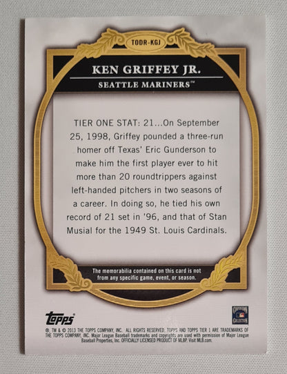 Ken Griffey Jr. - 2013 Topps Baseball MLB Seattle Mariners #TODR-KGJ /Game-used memorabilia /50