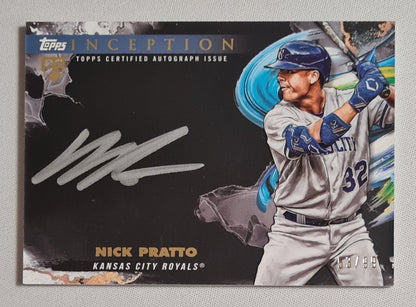 Nick Pratto - 2023 Topps Inception Baseball MLB Kansas City Royals #ISS-NP /99 /On Card Silver Auto