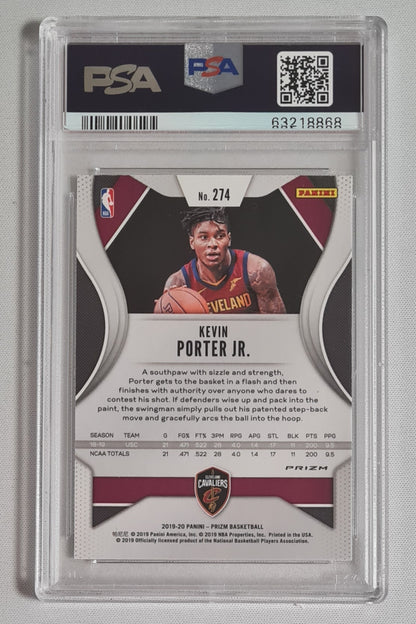 Kevin Porter Jr. - 2019/20 Panini Prizm Basketball NBA Cleveland Cavaliers #274 Silver Prizm PSA 9