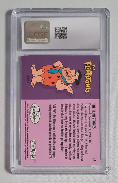 The Flintstones - 1994 Cardz Hanna-Barbera Classics #31 CGC 8 Mint