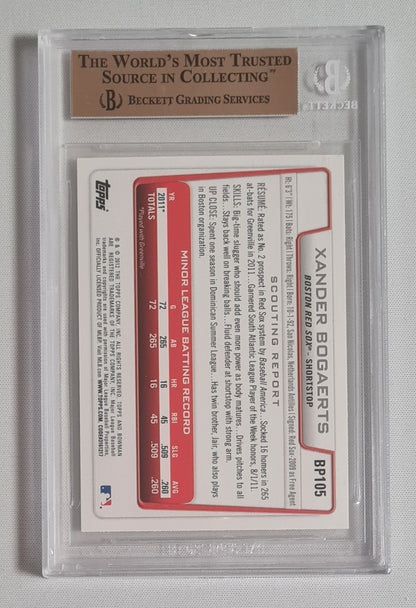 Xander Bogaerts - 2012 Bowman Prospect  MLB Red Sox #BP105 Beckett 9.5 GEM MINT