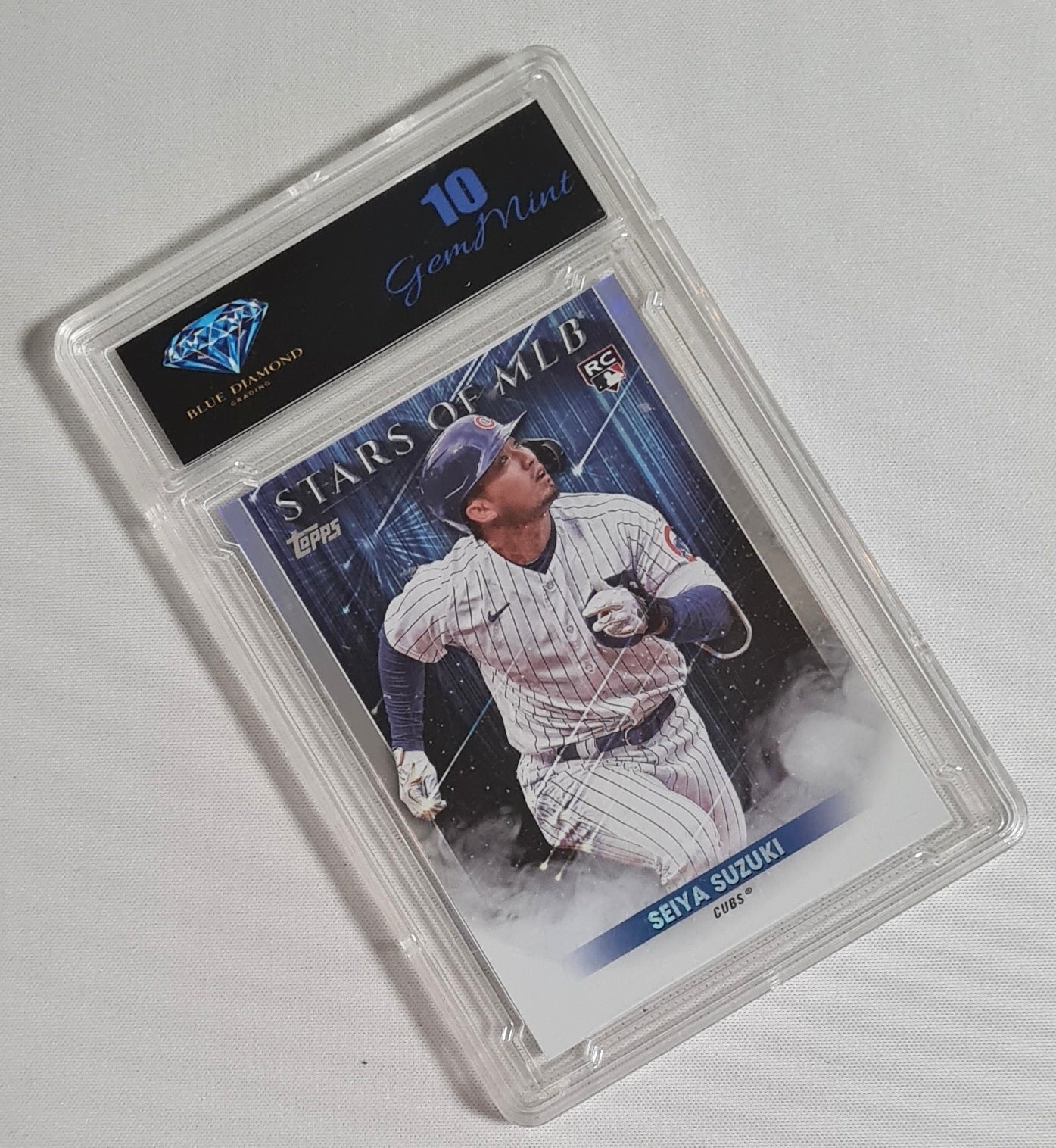 Seiya Suzuki - 2022 Topps Stars Of MLB (RC) Baseball Cubs #SMLB Blue Diamond 10 GEM MINT
