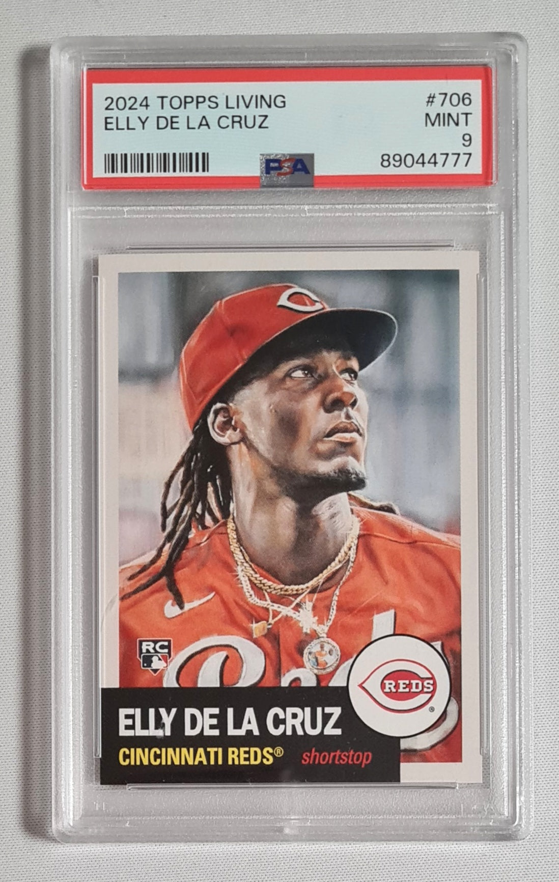 Elly De La Cruz - 2024 Topps Living MLB Cincinnati Reds (RC) #706 PSA 9 MINT