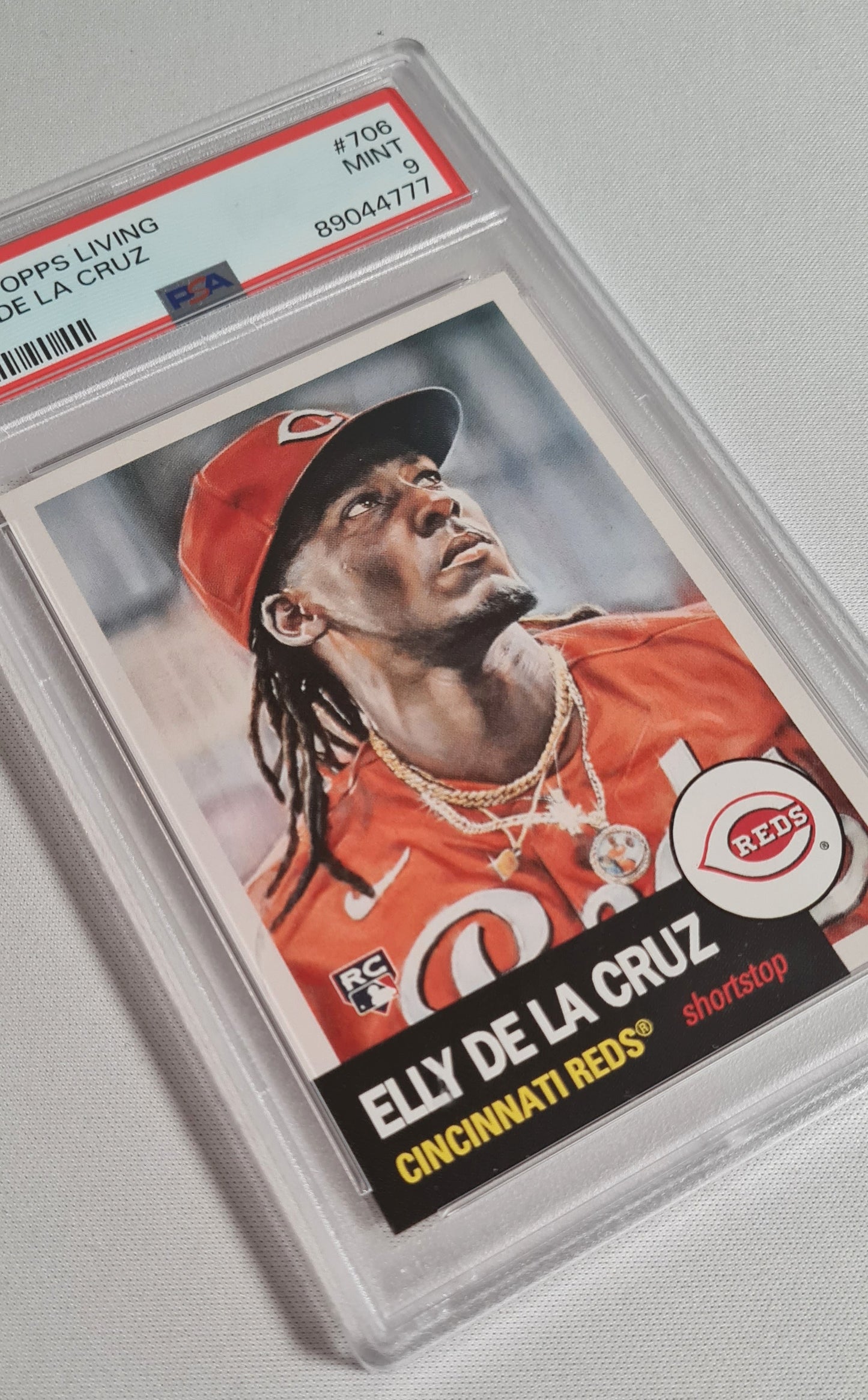 Elly De La Cruz - 2024 Topps Living MLB Cincinnati Reds (RC) #706 PSA 9 MINT